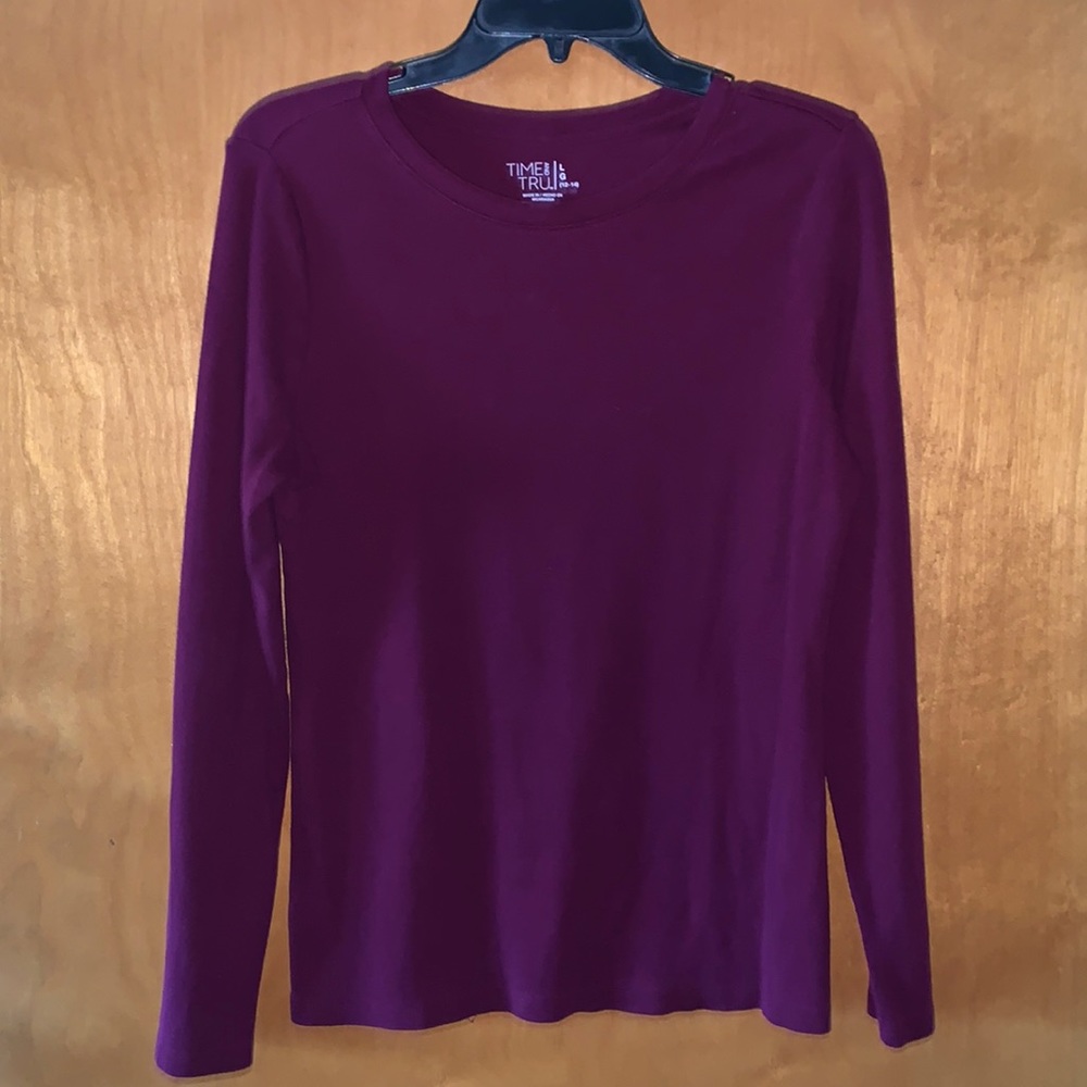Long Sleeve Maroon Shirt